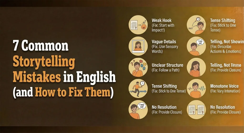 7 Common Storytelling Mistakes in English (and How to Fix Them)