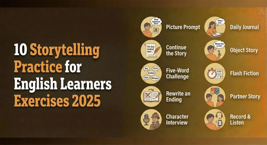 10 Storytelling Practice for English Learners Exercises 2025