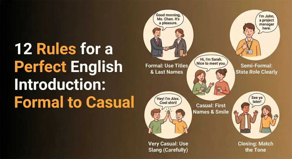 12 Rules for a Perfect English Introduction: Formal to Casual