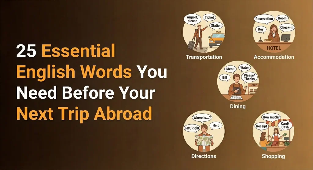25 Essential English Words You Need Before Your Next Trip Abroad